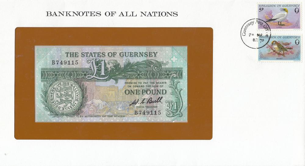 Guernsey 'Bull' £1 (1980), ... image