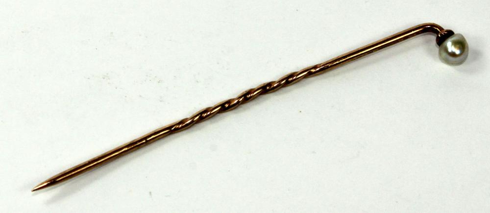 Antique Pearl Stick Pin in ... image