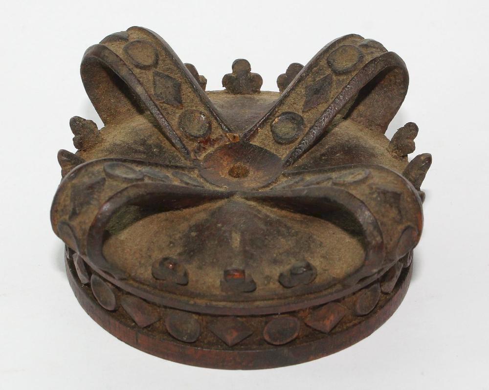 Carved Wooden English Crown image