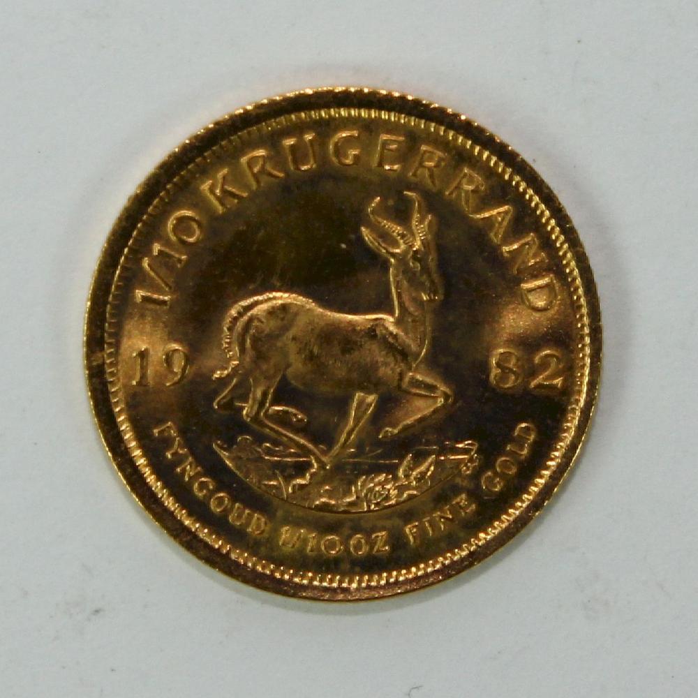 South Africa 1982 1/10 Gold... image