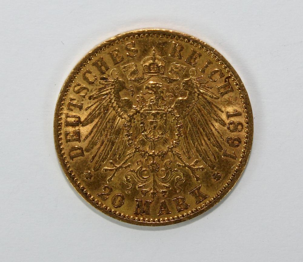 Prussia Germany 1891 A Gold... image