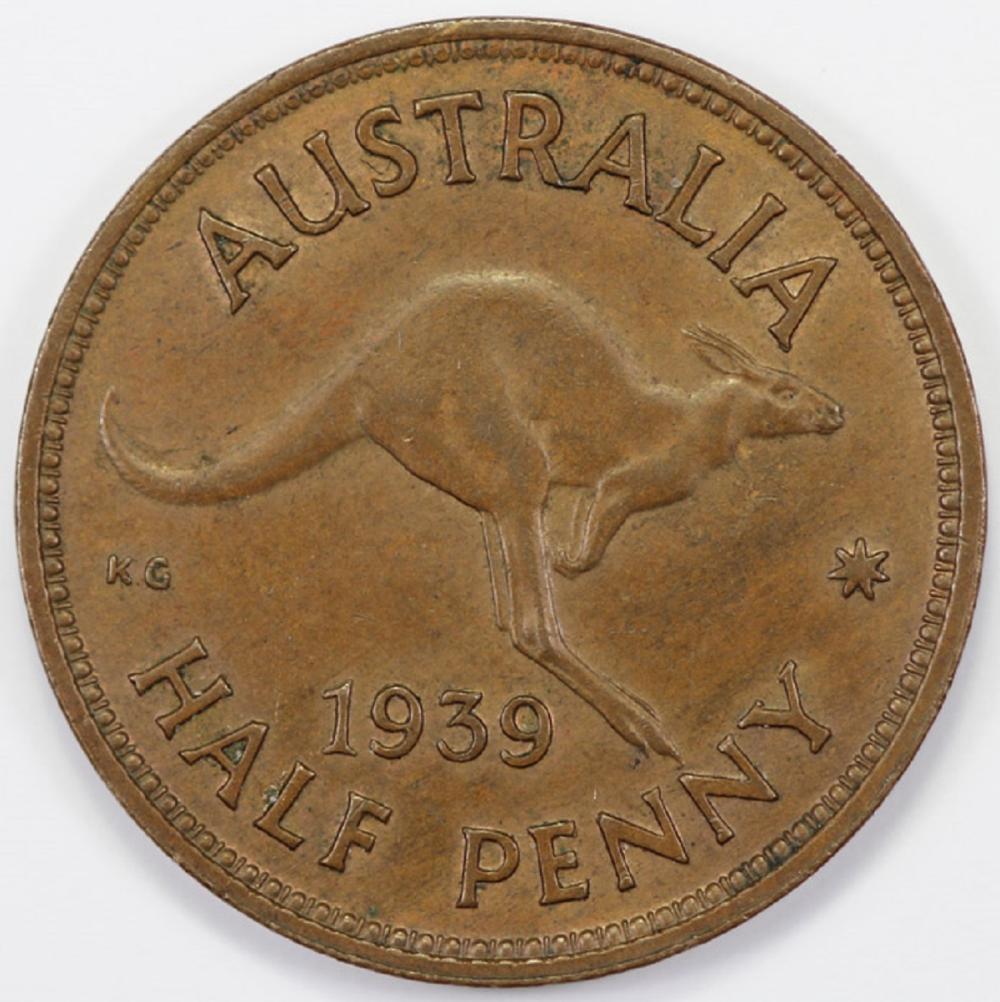 Australia 1939 'Roo' Halfpe... image