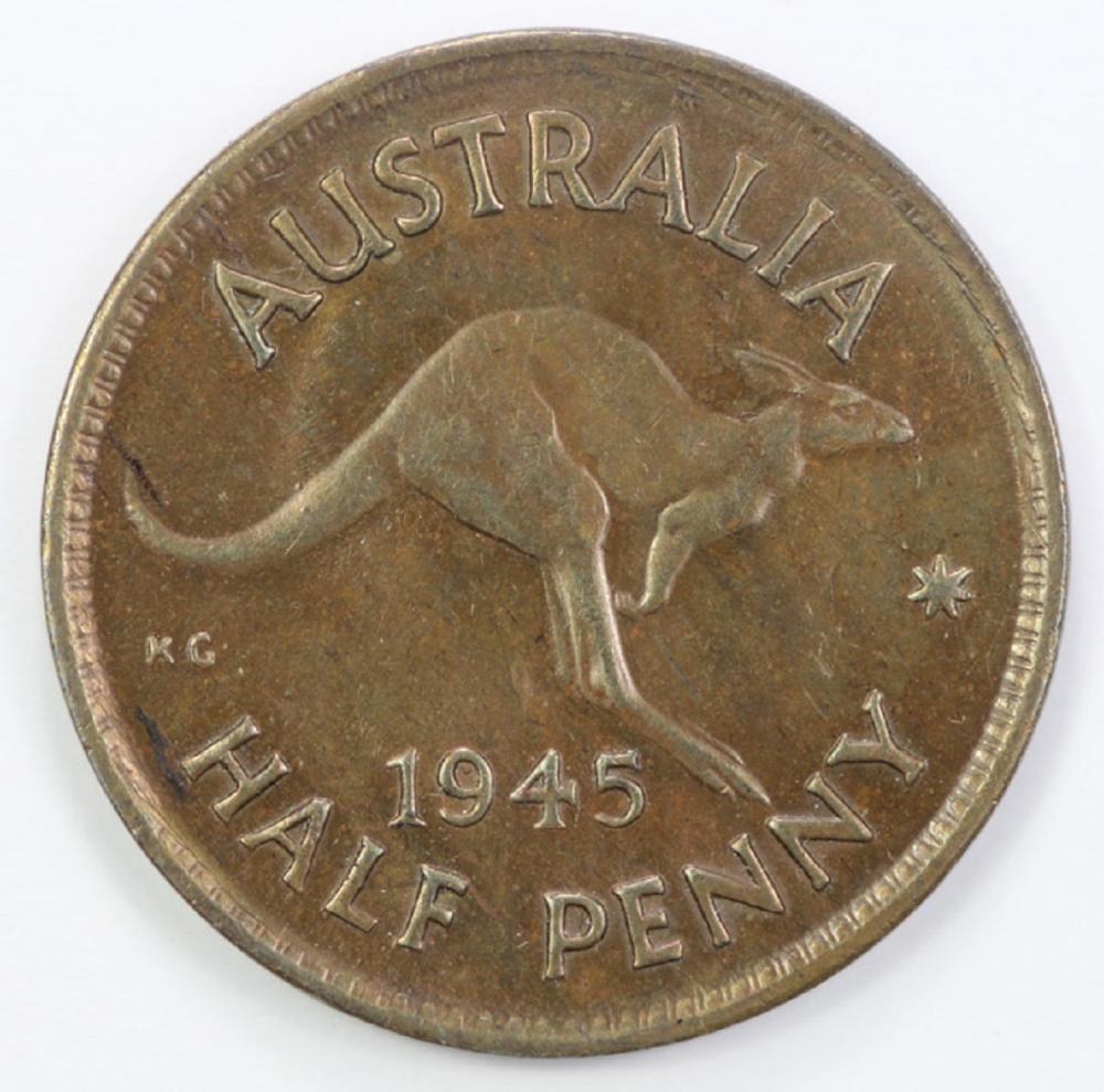 Australia 1945 Halfpenny, B... image