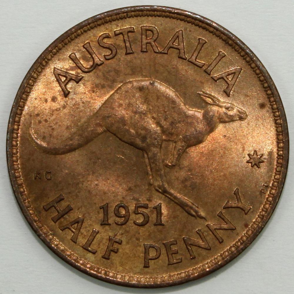 Australia 1951 PL Halfpenny... image