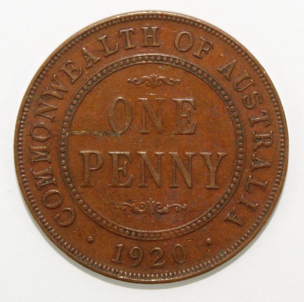 Australia 1920 Penny, about... image