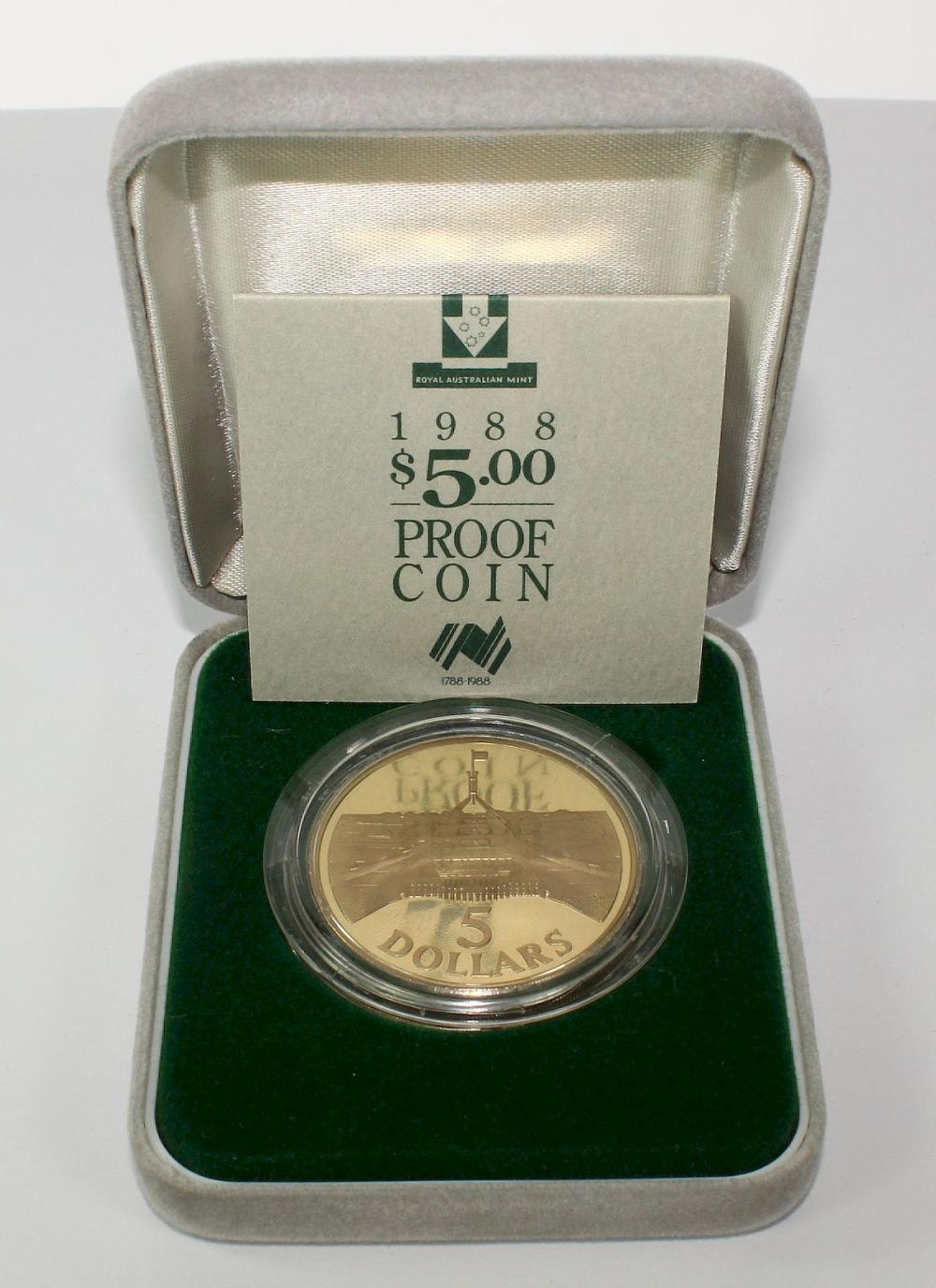 Australia 1988 Proof Five D... image