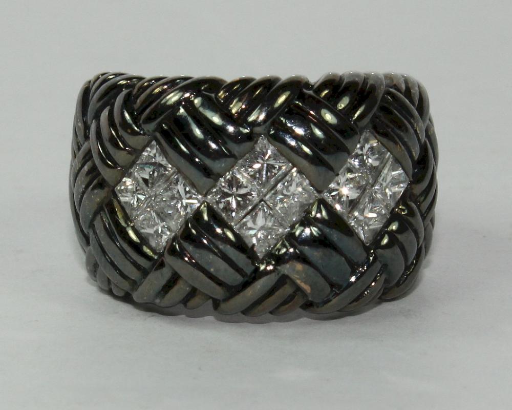 Black Rhodium-plated 18ct G... image