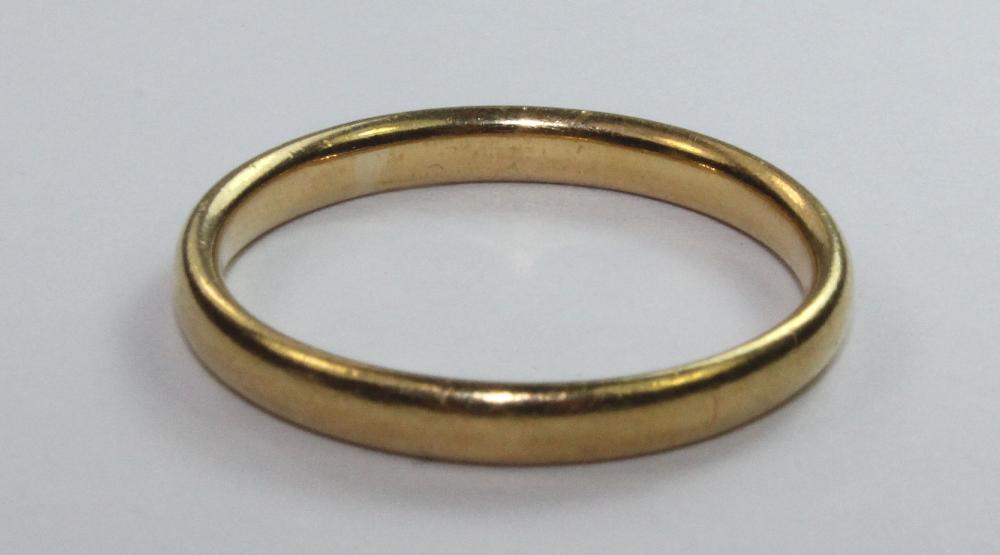 Antique Wedding Band in 22c... image