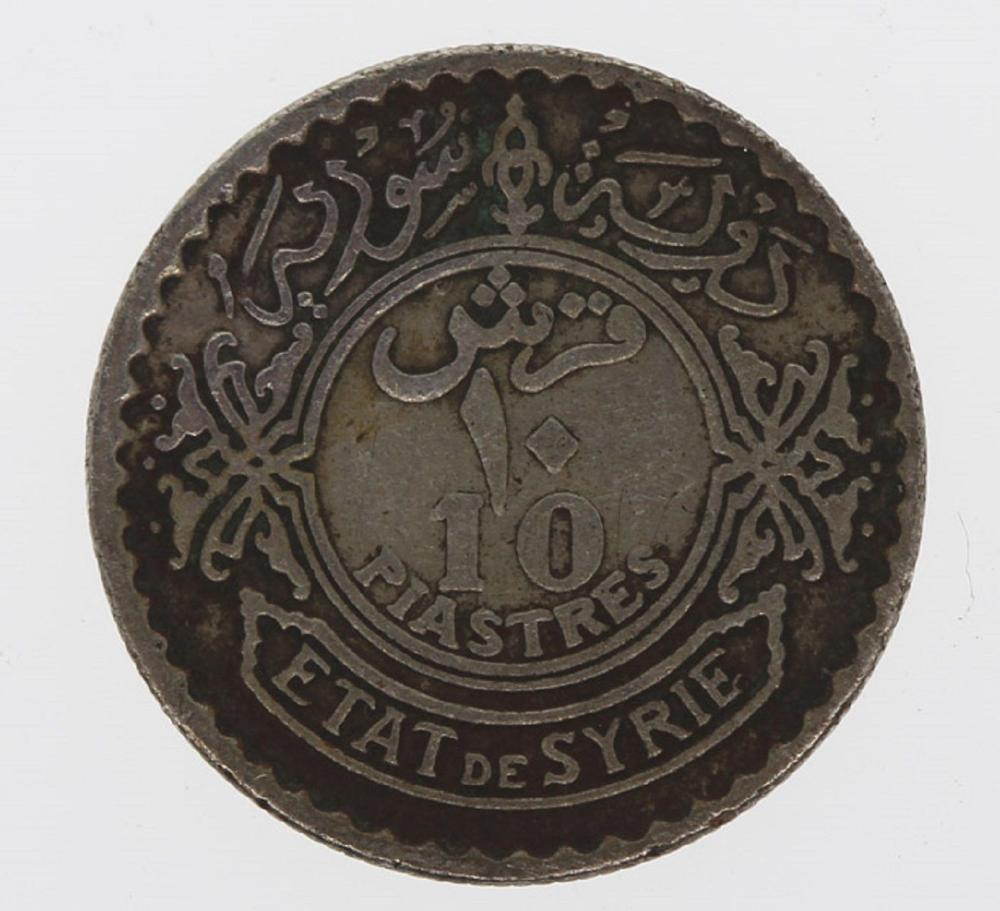 Syria 1929 Silver 10 Piastr... image