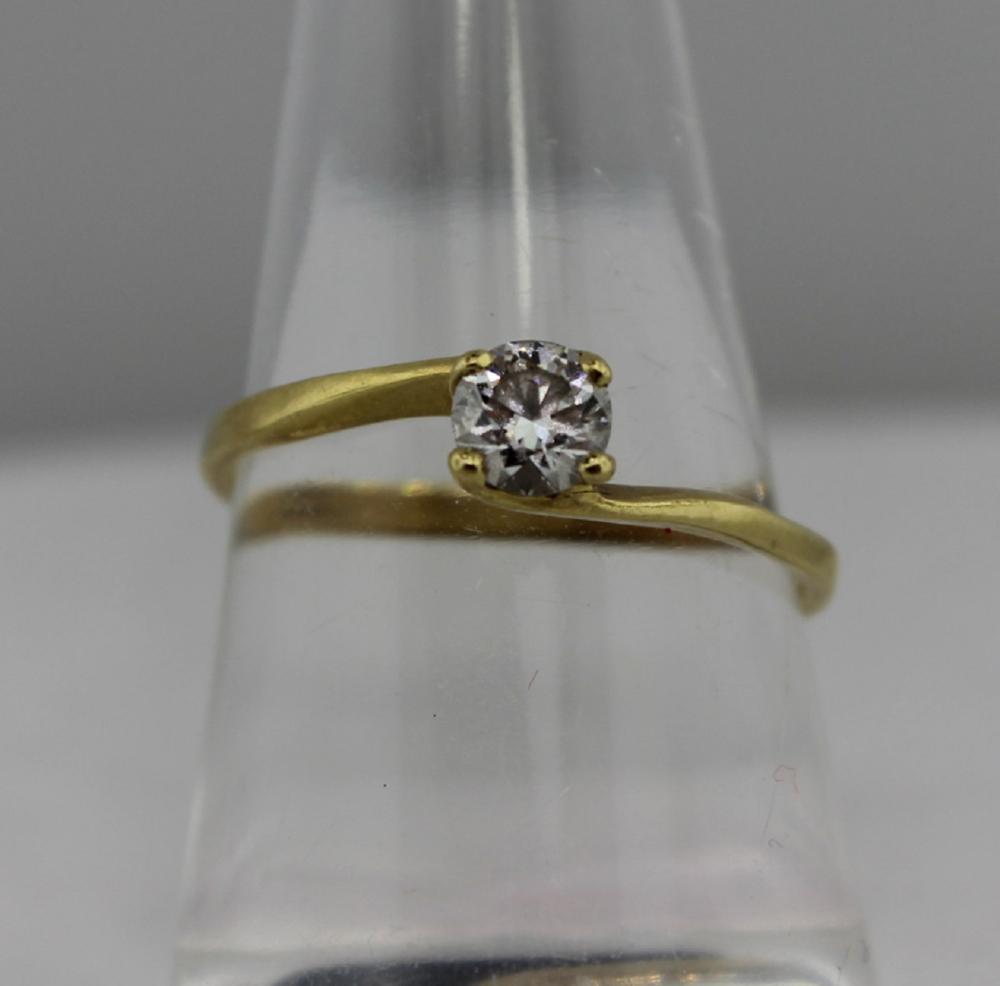 18ct Gold Diamond Solitaire... image