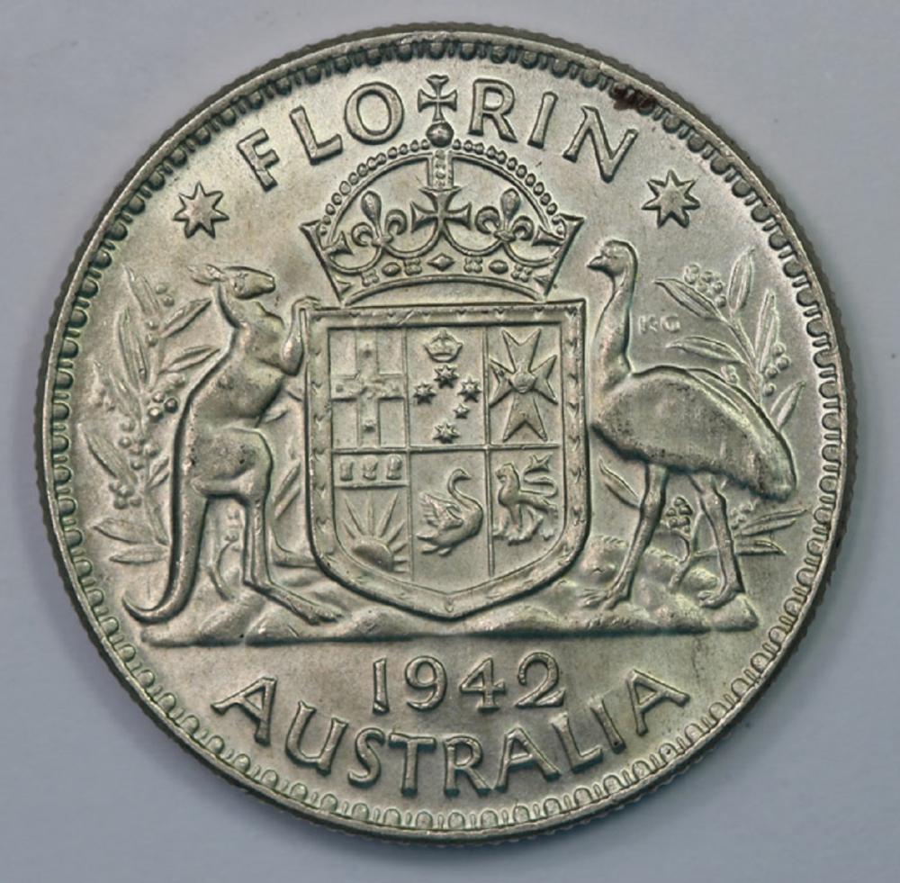 Australia. 1942 (M) Florin,... image