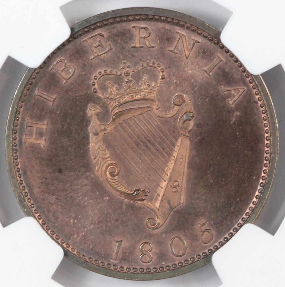 Ireland. 1805 Proof Halfpen... image