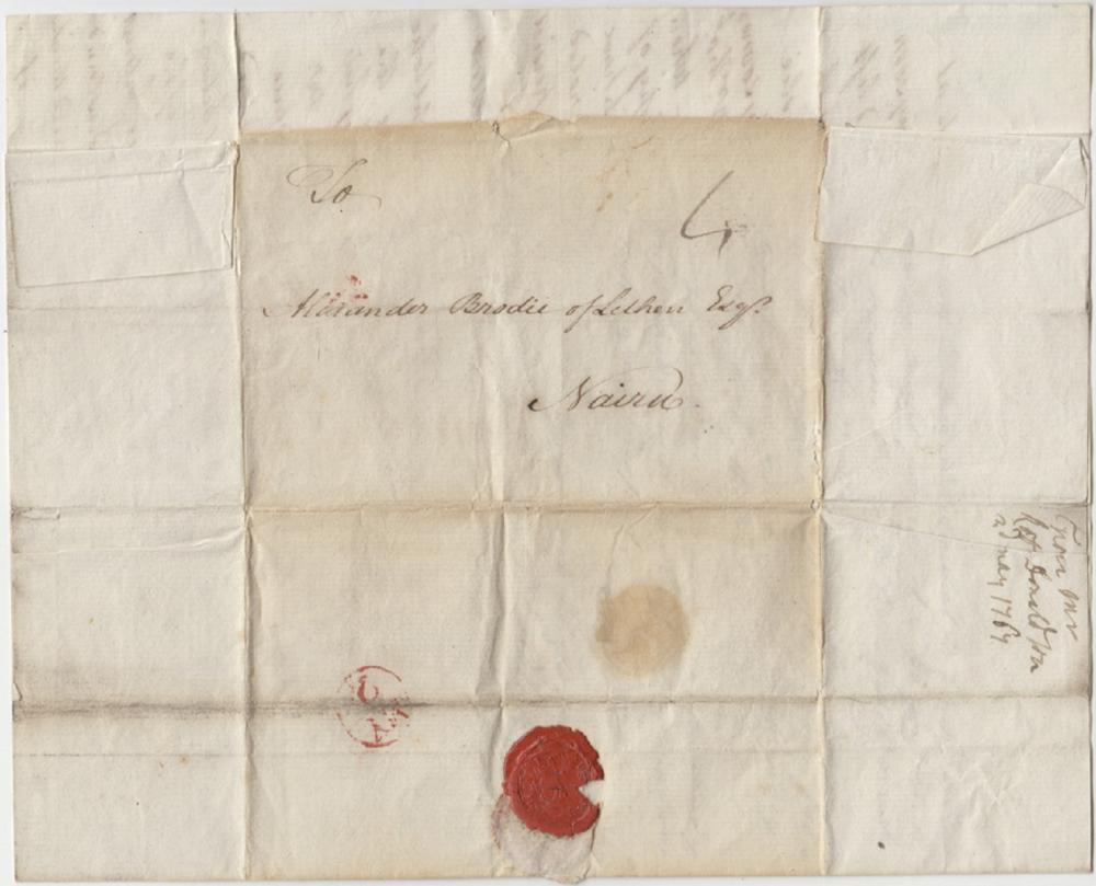 Scotland. Early letter date... image