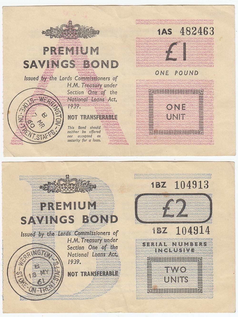 Great Britain. £1 & £2 Prem... image