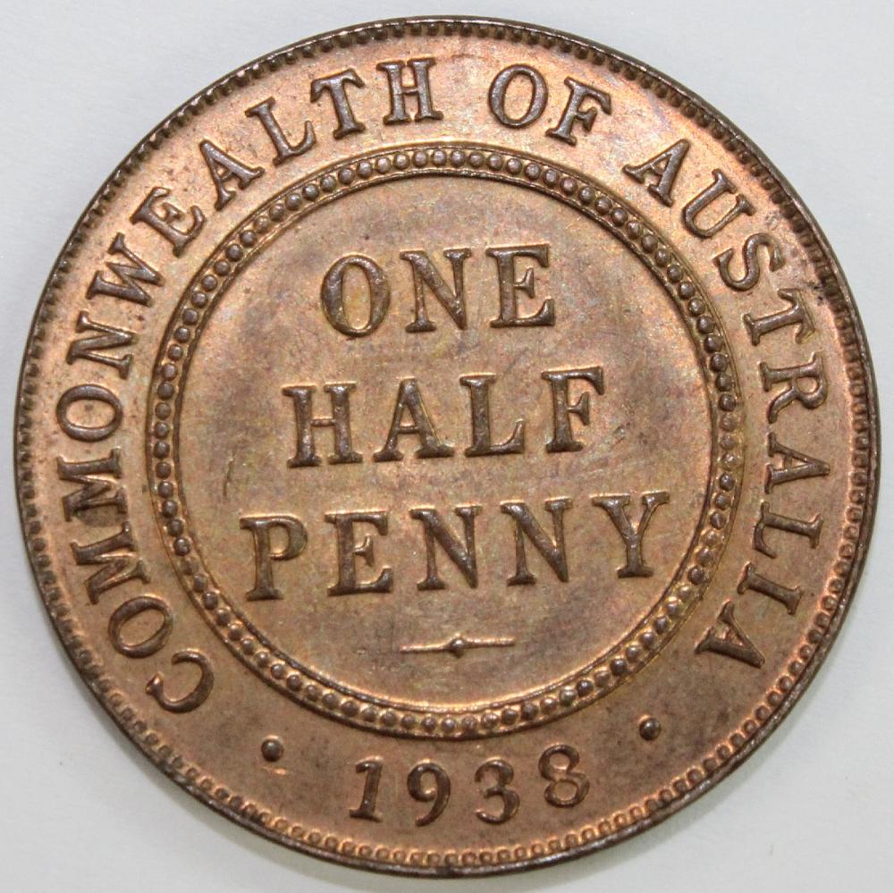 Australia. 1938 Halfpenny, ... image