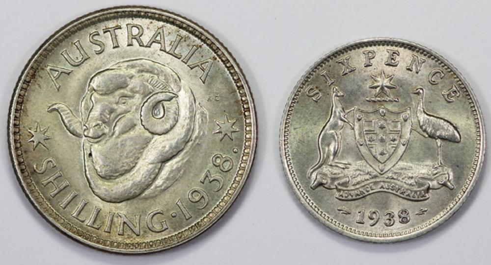 Australia. 1938 Sixpence & ... image