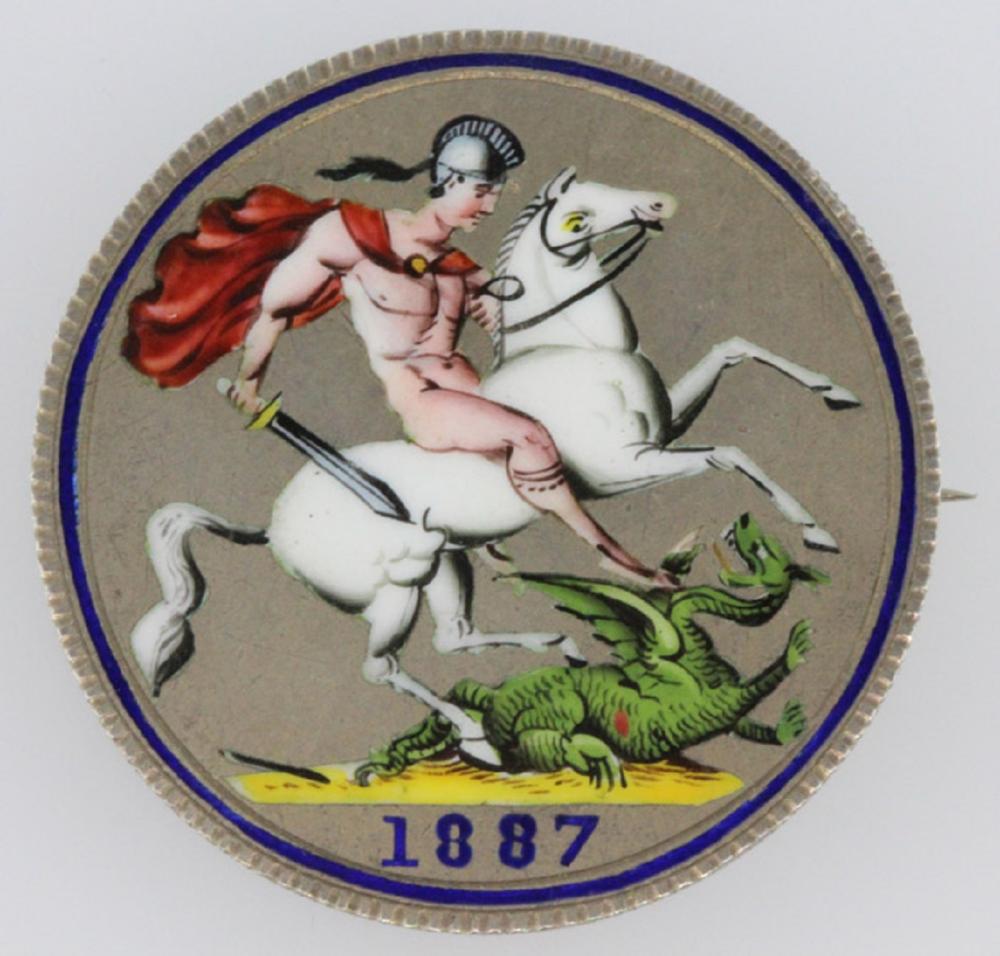 Victoria 1887 Enamelled Cro... image