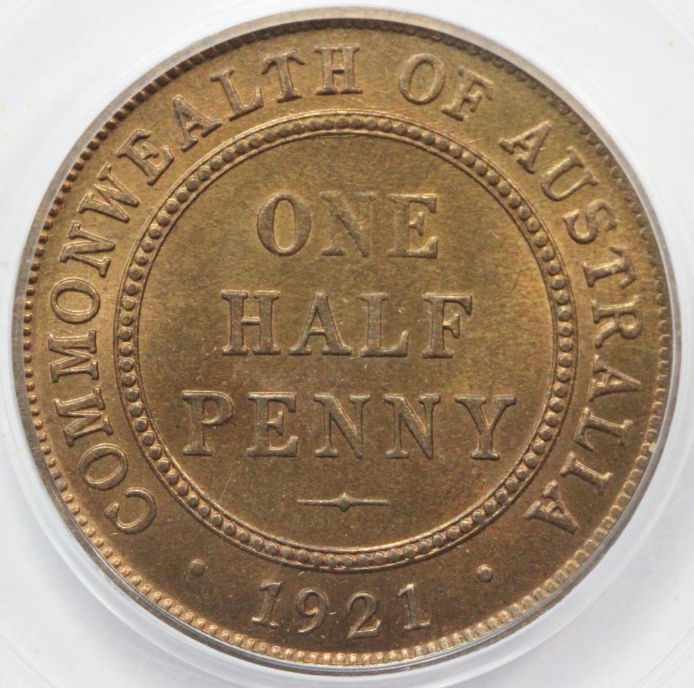 Australia. 1921 Halfpenny, ... image