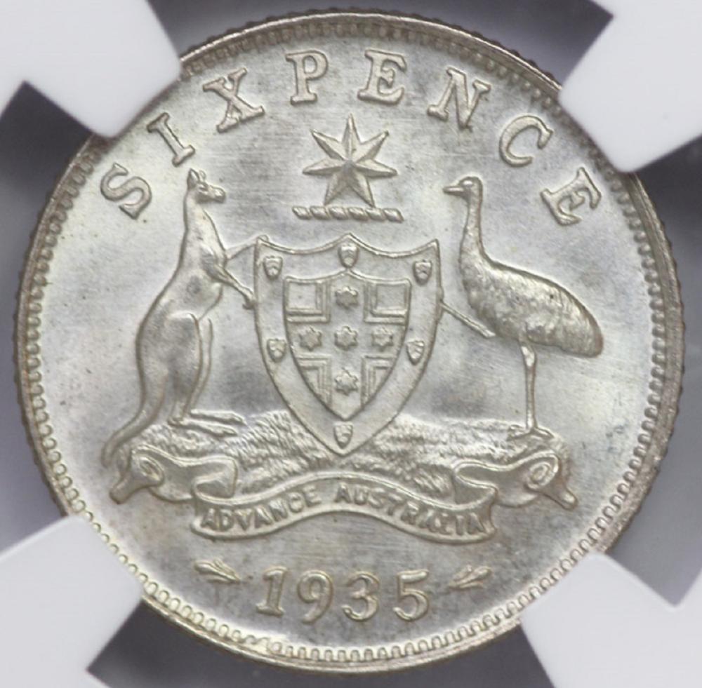 Australia. 1935 Sixpence, N... image