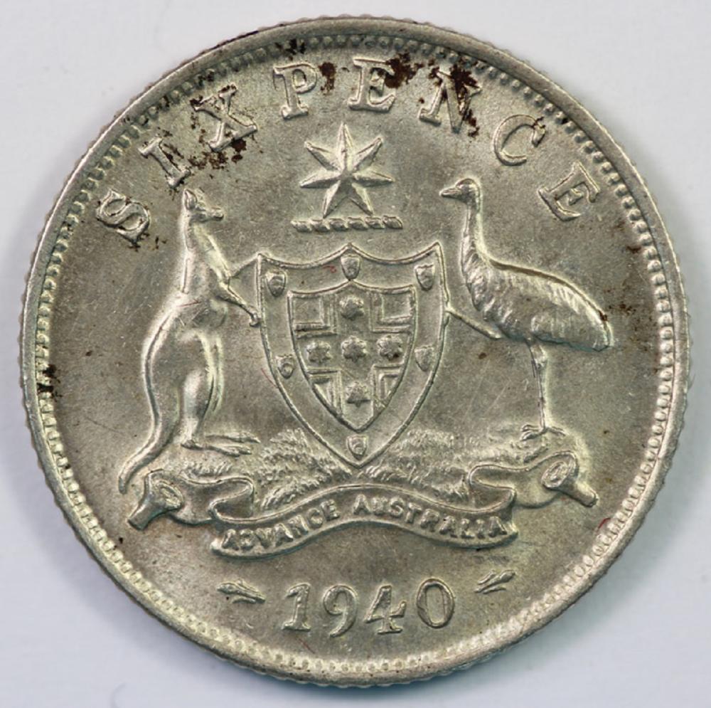 Australia. 1940 Sixpence, U... image