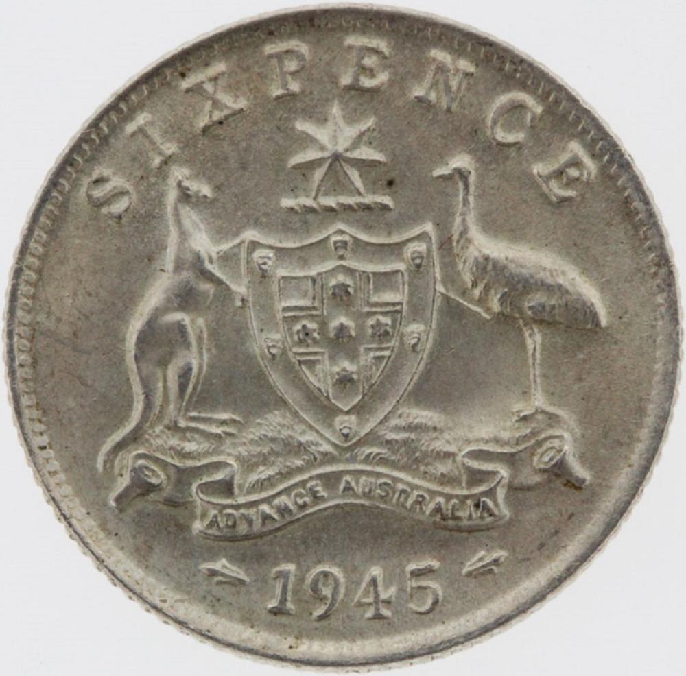 Australia. 1945 Sixpence, C... image