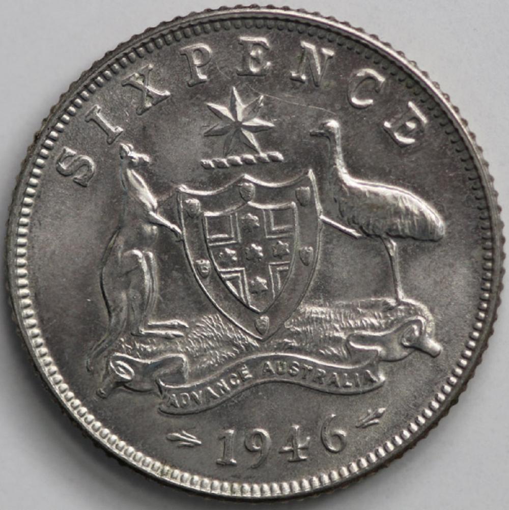 Australia. 1946 Sixpence, C... image