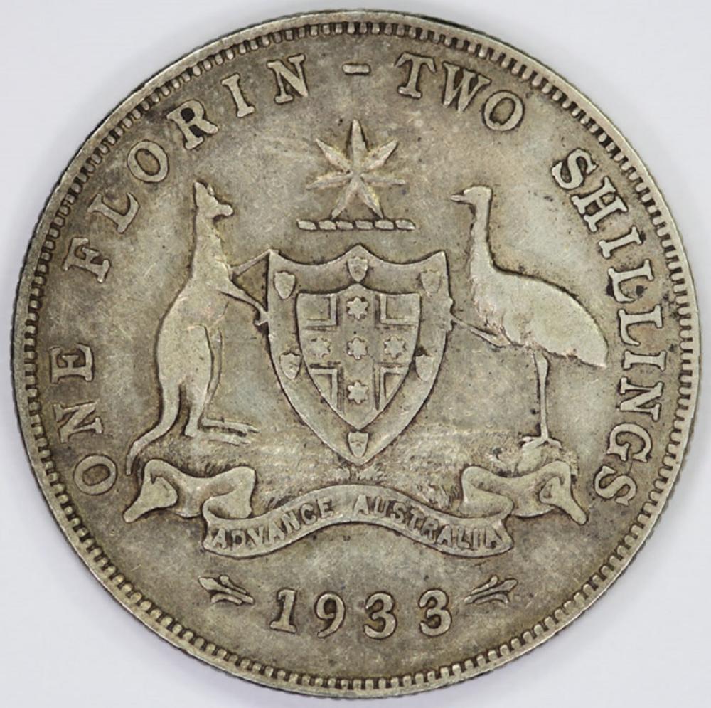 Australia. 1933 Florin, nea... image