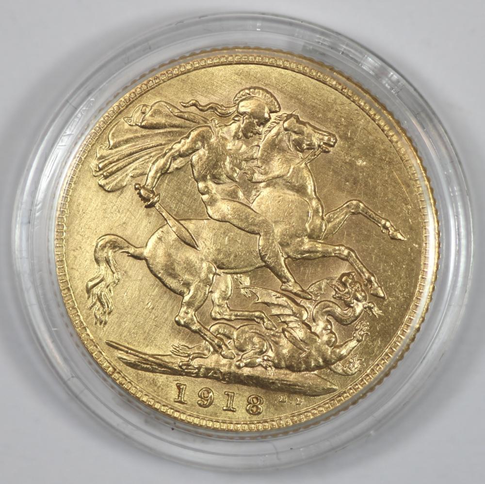 India. 1918 I Gold (0.916) ... image