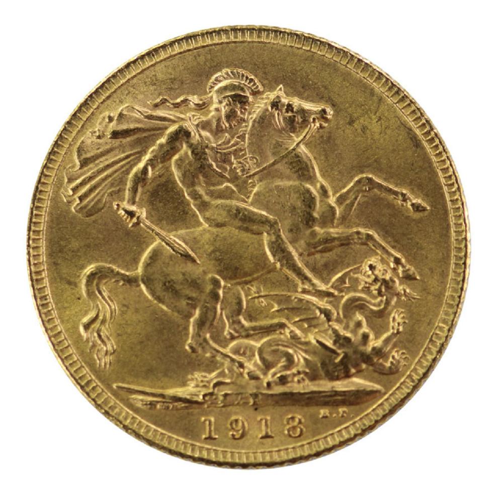 India. 1918 I Gold (0.916) ... image