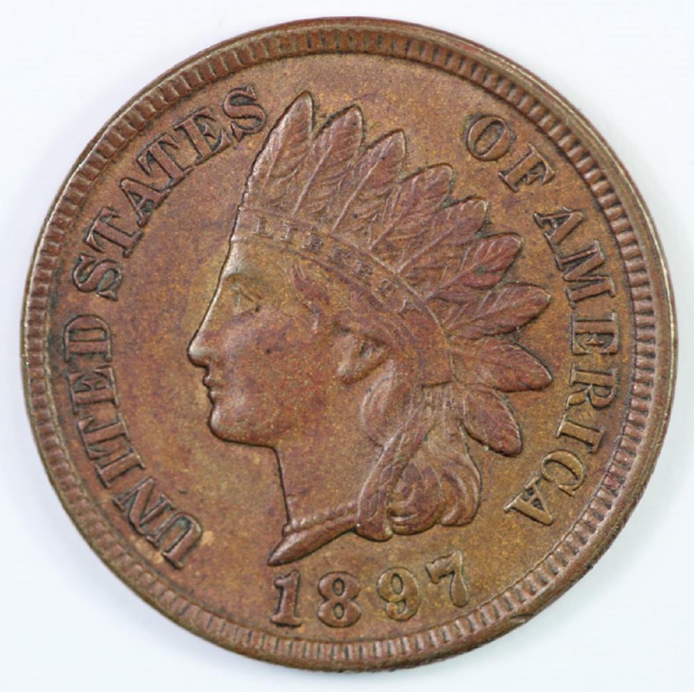 U.S.A. 1897 Cent, Brown Cho... image