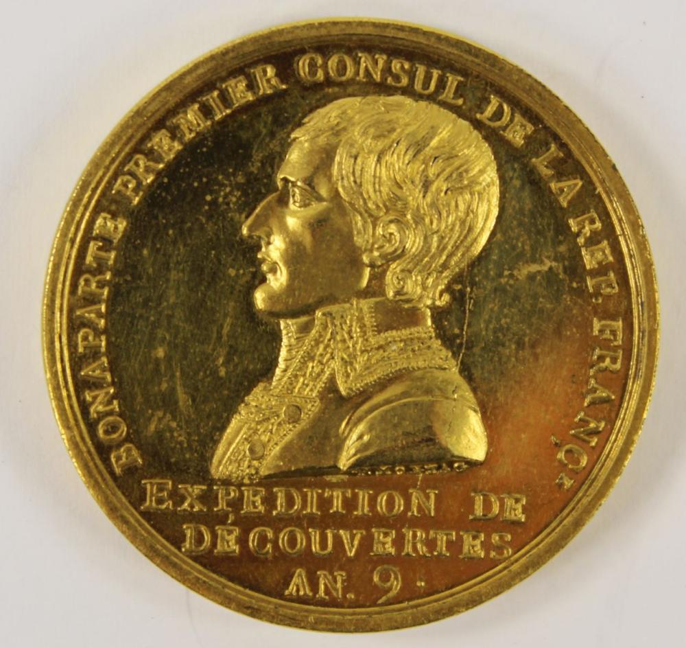 France 1801 Gilt Medal comm... image