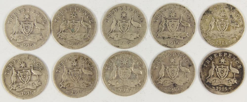 Australia 1915 Threepences,... image