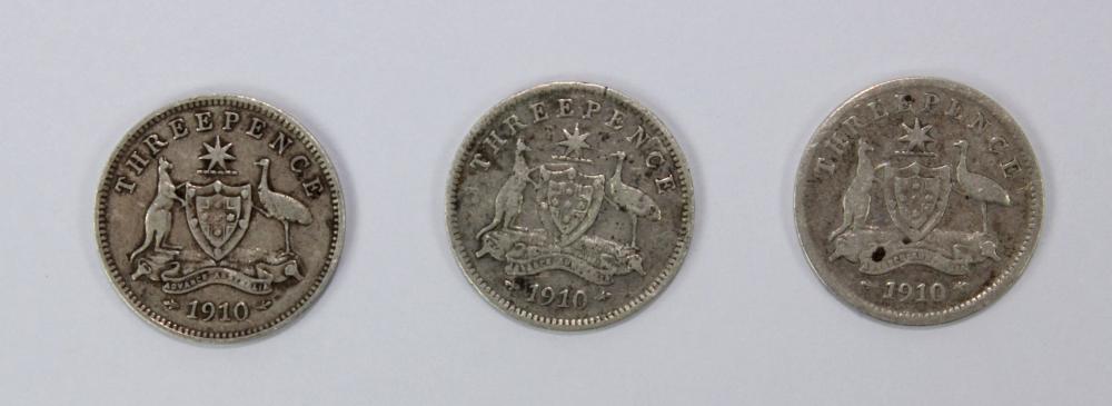 Australia 1910 Threepence, ... image