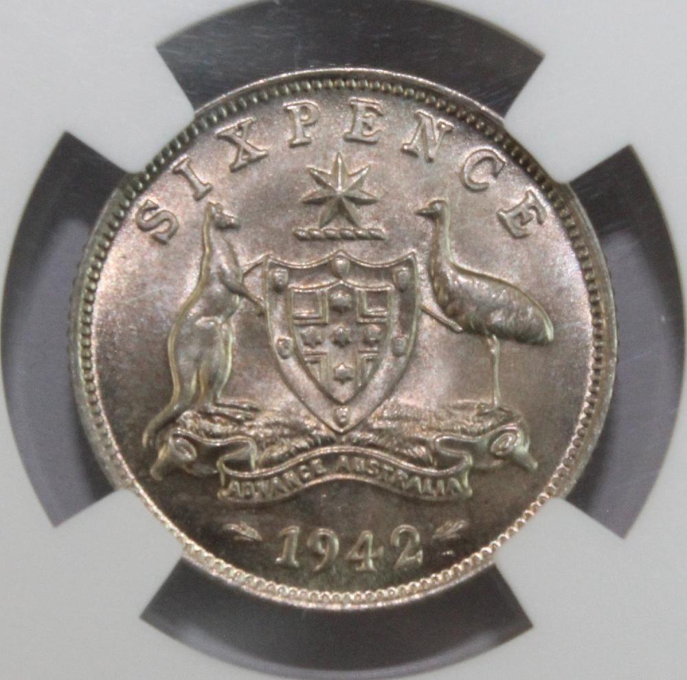 Australia 1942 (M) Sixpence... image