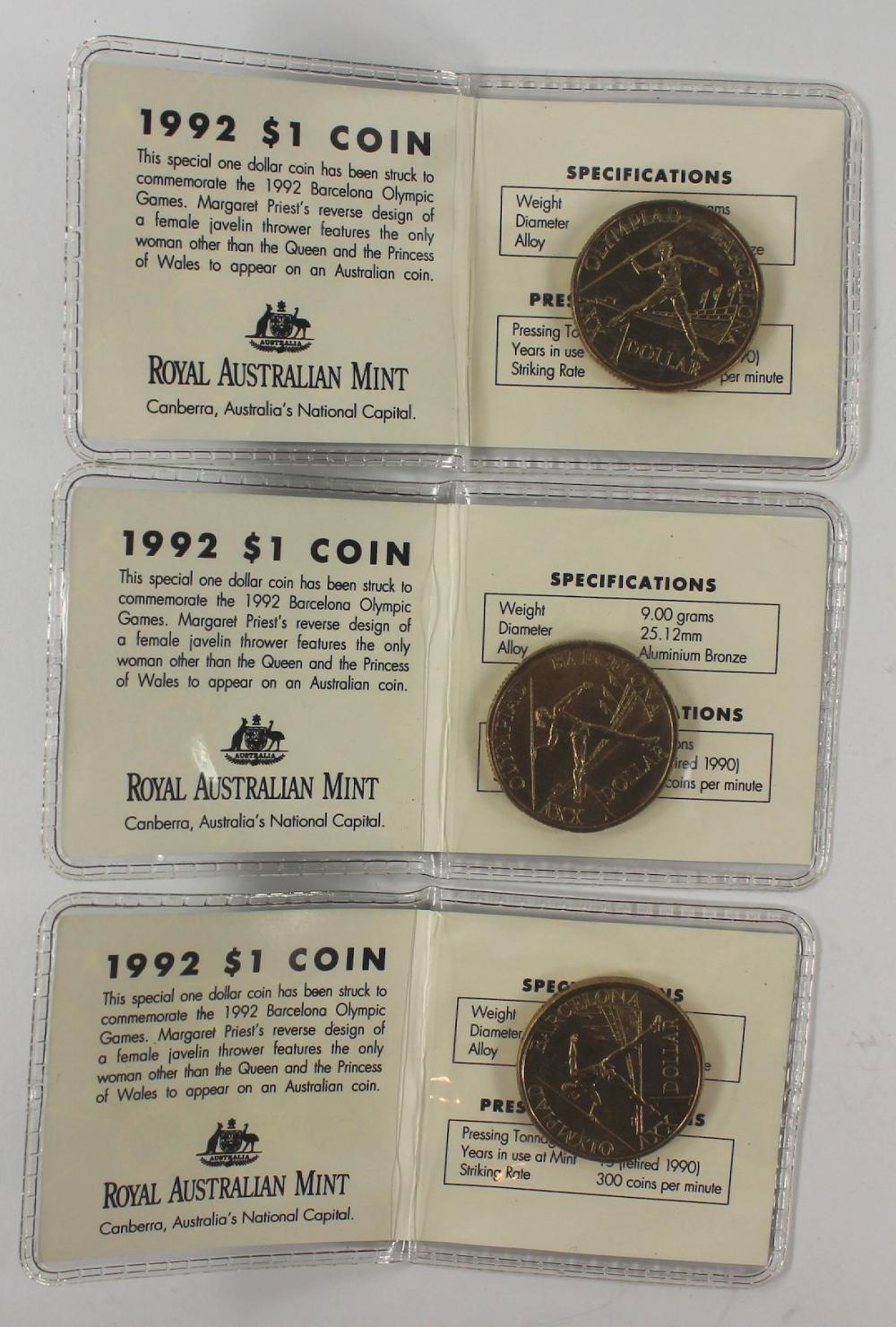 Australia 1992 $1 Al-Br, Un... image