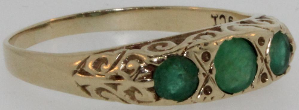 Vintage Emerald Ring in 9ct... image