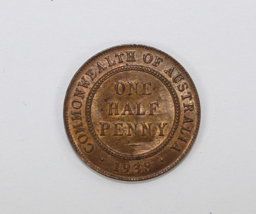 Australia 1938 Halfpenny, U... image