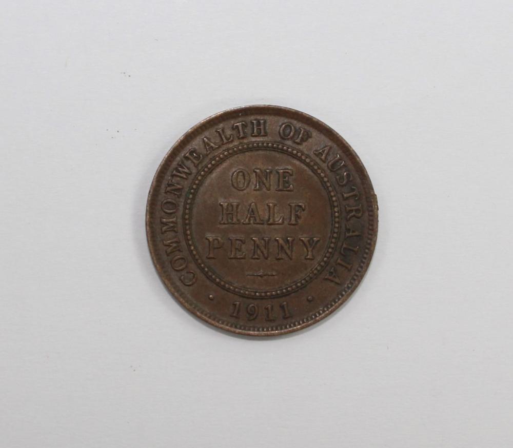 Australia 1911 Halfpenny, a... image