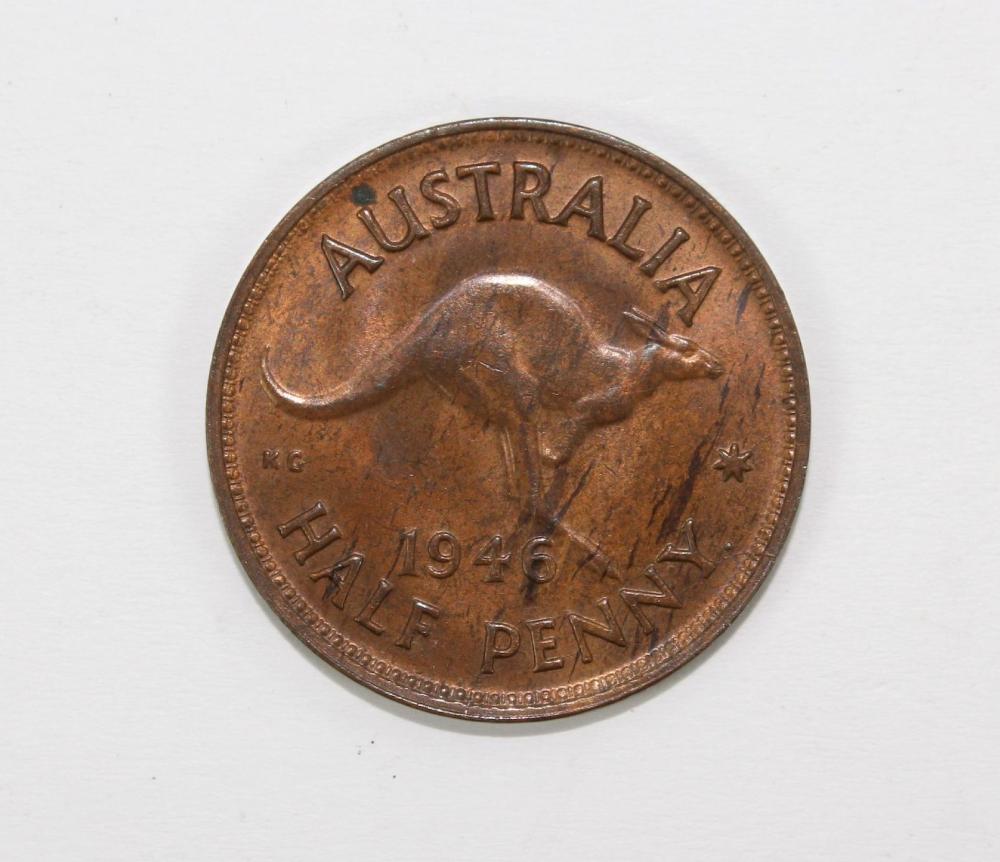 Australia 1946 Halfpenny, C... image