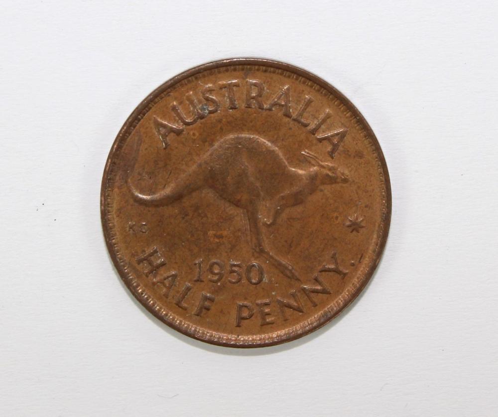 Australia 1950 Y. (P) Halfp... image