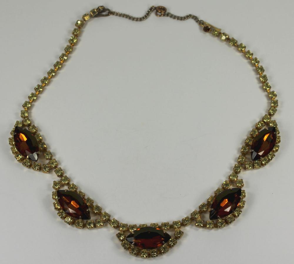 Rhinestone Costume Necklace... image