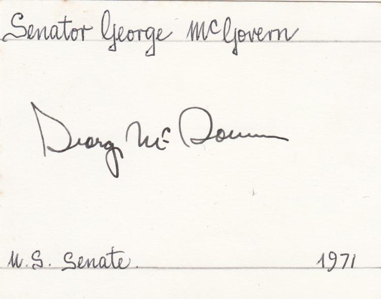 George McGovern signature o... image