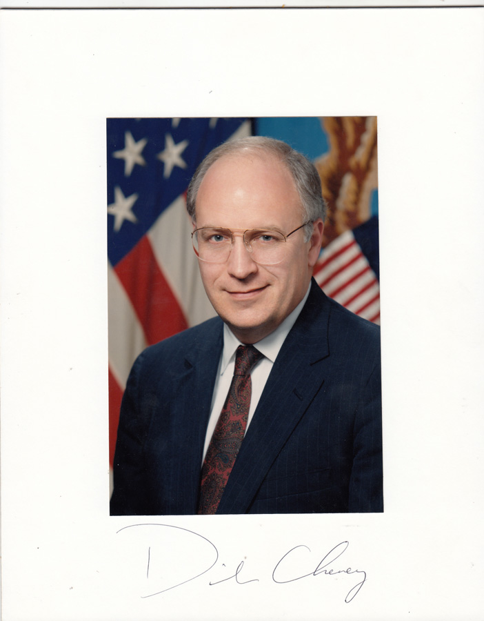 Richard 'Dick' Cheney signa... image