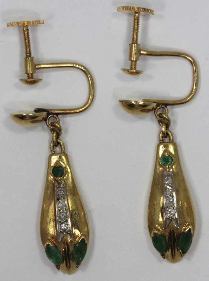 Vintage 18ct Gold Earrings ... image