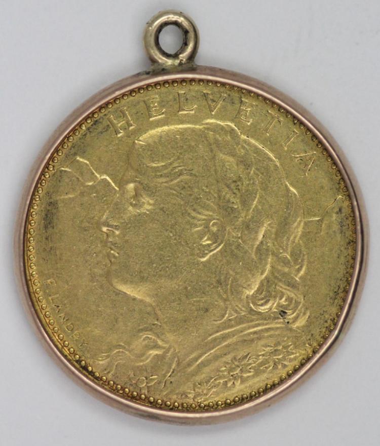 Swiss 10 Franc in 9ct Gold ... image