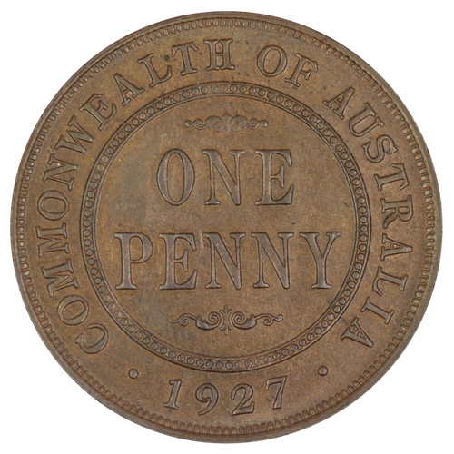 Australia 1927 'English Obv... image