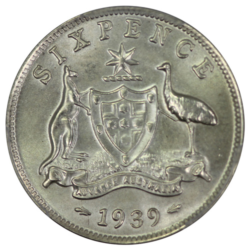 Australia 1939 Sixpence PCG... image