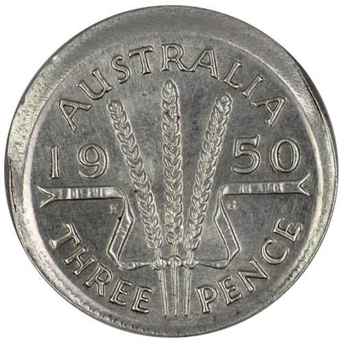 Australia 1950 Mis-strike T... image