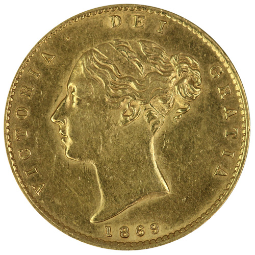 Great Britain 1869 Half Sov... image