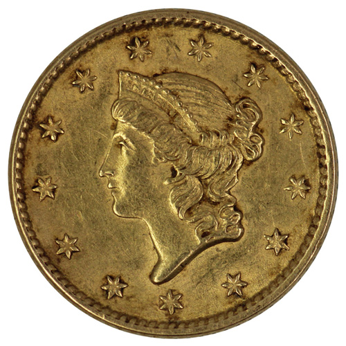 USA 1853 Gold Dollar, about... image